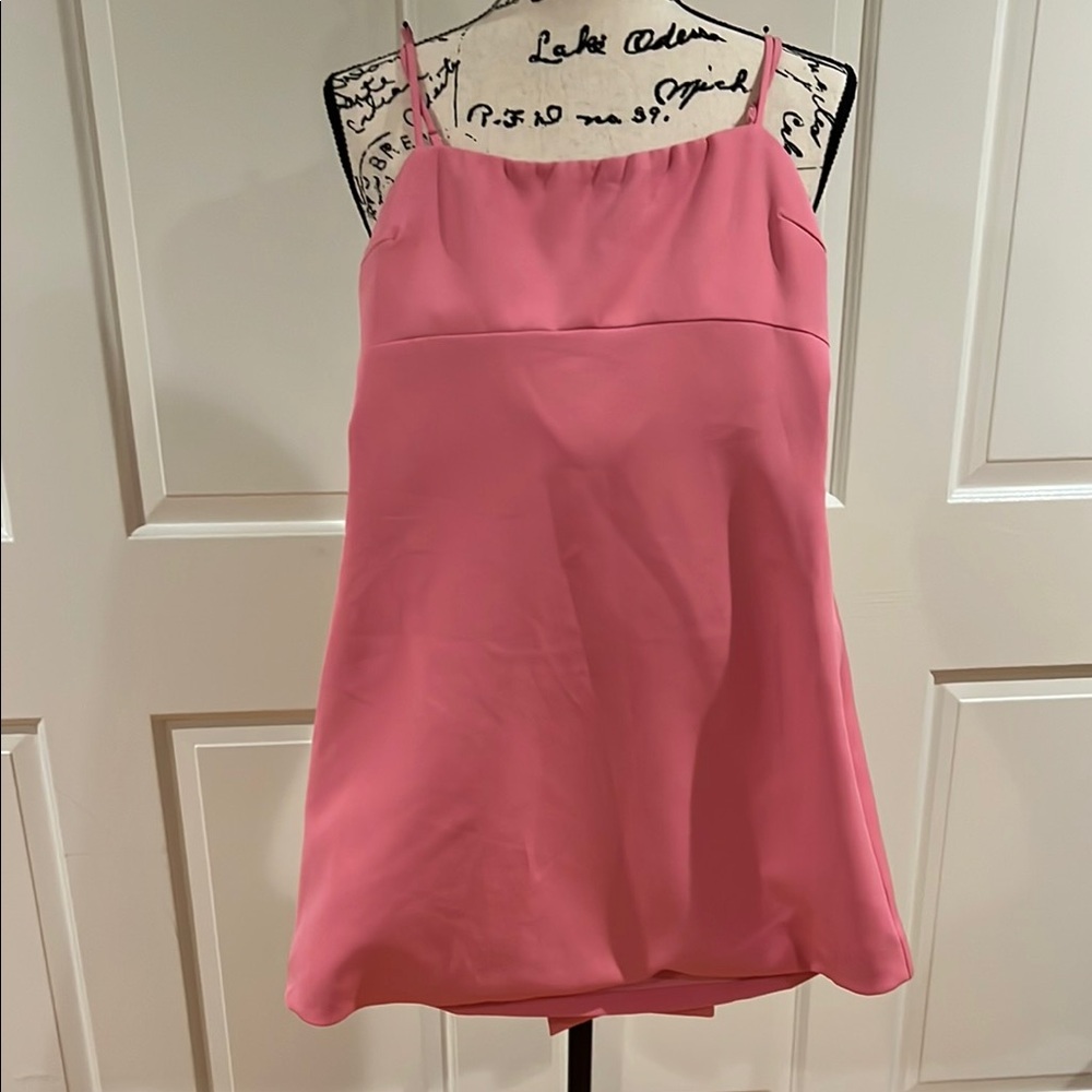 Great formal dress Pink Mini Dress with Back Bow